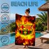 Fcb Team Football Club Beach Towel, Microfiber Beach Towel, Perfect For Pool, Beach, Travel, Home Decor Beach Party Fan Gifts