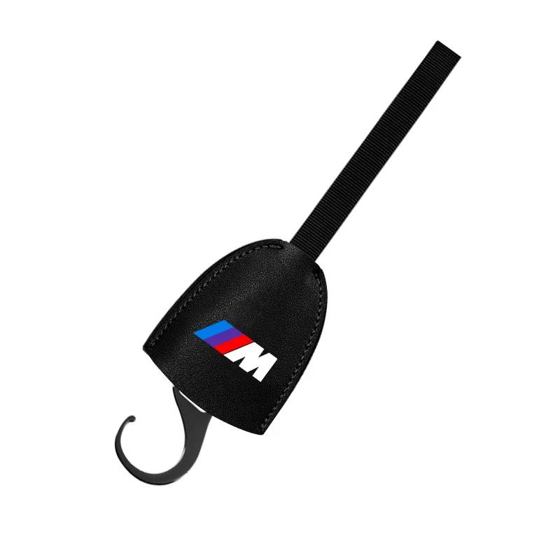 1/2pcs Leather Car Seat Back Hooks Portable Hanging Bag Rack For BMW E30 E34 E36 E39 E46 F10 F13 M Performance X1 F48 X3 X4 X5