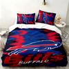 Buffalo Bills 3pc Set Perfect for Bedroom Use Comfortable Bedding Set Includes a Duvet Cover and Two Pillowcases Ideal Birthday or Christmas Gift