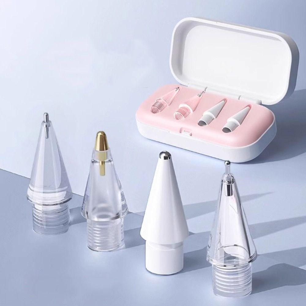 Replaceable Pencil Tips Shockproof Portable Tablets Pen Nibs Anti-scratch PP Lining Pencil Nibs Organizer Box for Apple Pencil