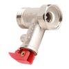 1Pc Safety Valve Water Heater Pressure Relief Check Brass Nickel Plated 0.9MPa G1 2in