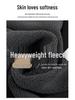 Unisex Trendy Heavyweight 480g Cotton Fleece-Lined Hoodie – Autumn/Winter Drop Shoulder Pullover