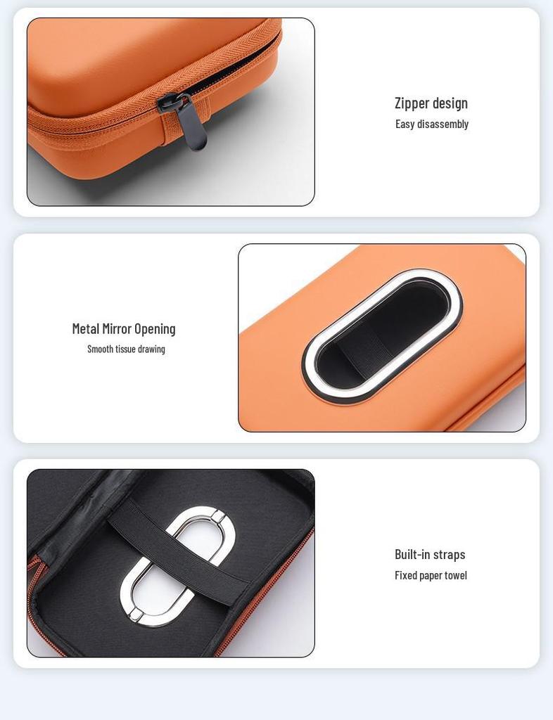 Car-Mounted Armrest Tissue Box - Hanging Design for High-End Car Interiors