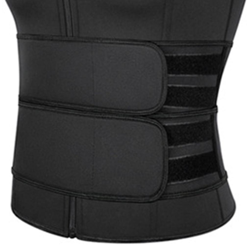 Pánské tvarování těla, pasový trenažér, posilovna, fitness, měkký prodyšný dvojitý pás, zeštíhlující sauna vesta