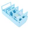 Tape Dispenser Blue Plastic Foldable Portable Tape Holder with 2pcs Tape for Packaging Pack Supplies