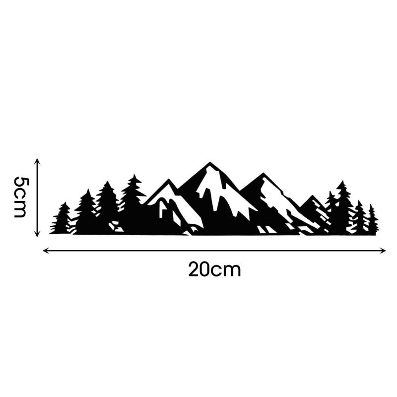 Autoaufkleber Wald Schneeberg Grafik Auto Stoßstangenaufkleber Motorrad Karosseriedekoration Vinyl Aufkleber Auto Styling Modifikation