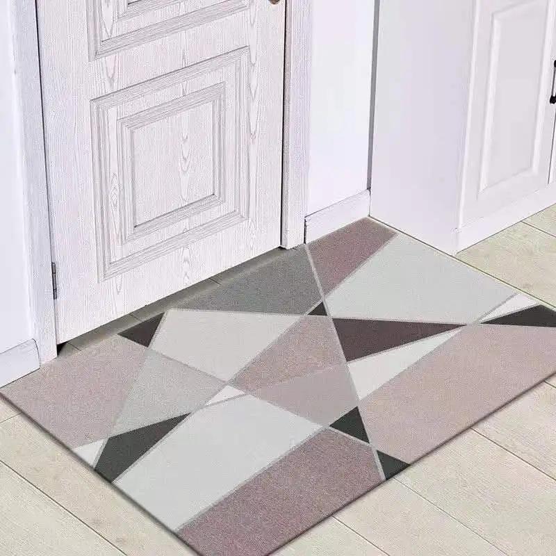 Nordic Absorbent Bathroom Non-slip Foot Mats Outdoor Porch Entrance Door Mat Living Room Carpet Home Rug Bath Mat Flooring Rugs