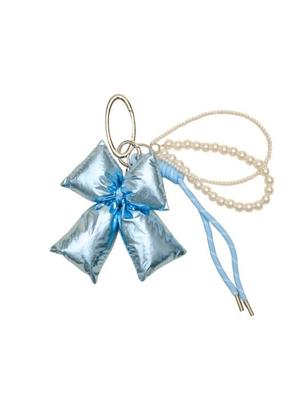 MOSSGARDEN1919 Boku Boku Padded Keychain Ribbon (Blue)
