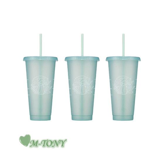 Starbucks Starbucks Green Story Reusable Cold Cups Set of 3 709ml  Overseas Limited Item/Not Released in Japan/Starbucks/Tumbler/Starbucks