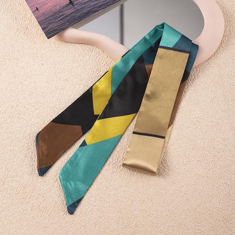 Korean Style Multifunctional Scarf: Long Ribbon Belt, Decorative Tie, Bag Accessory, Streamer, Customizable Headband for Women.