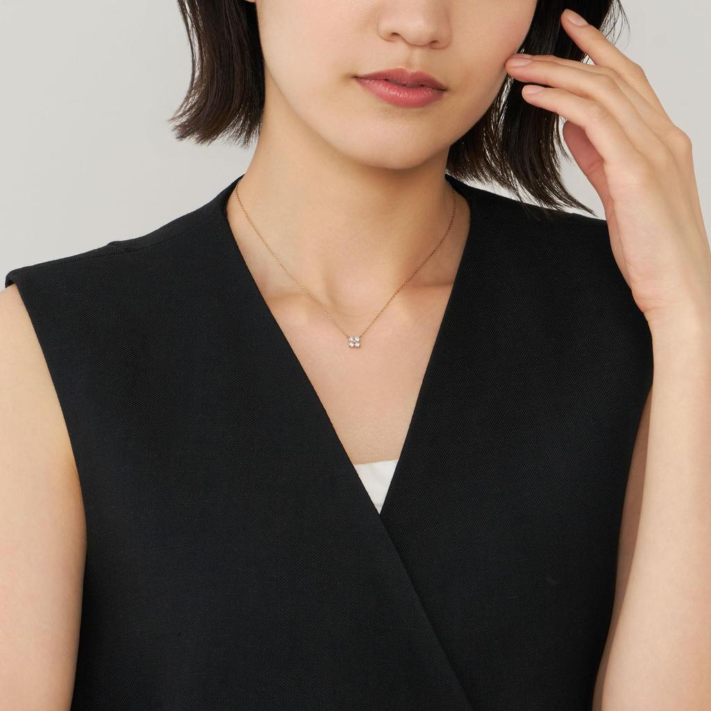 Necklace K18 Pink Gold Diamond Corolla AGAN629945DI [Vendome Aoyama] [Official]