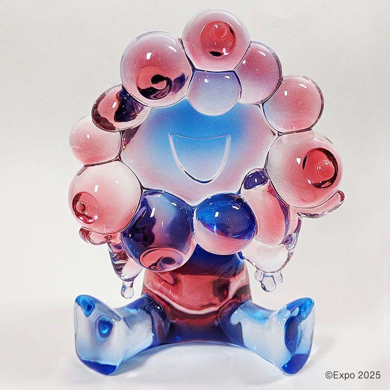 

[USED] Myakumyaku Clear Figure (Red x Blue) Made from Biomass Plastic