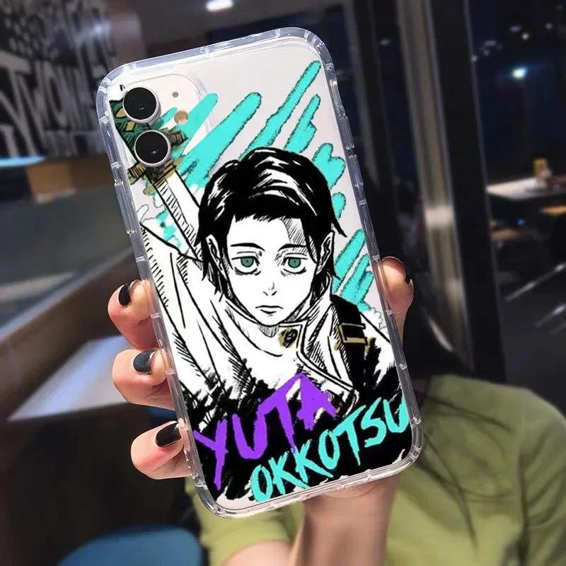 

TPU Soft Phone Case For iPhone 16 15 14 13 12 11 Pro Max Mini XS X XR SE 7 8 Plus Anime Jujutsu Kaisen Satoru Gojo Yuta Covers iPhone 14