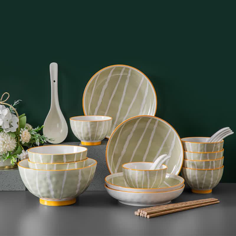 

CODA 26-Piece European Stone Pattern Tableware Set