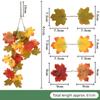 Simulated Maple Leaf Vine Wall Hanging Autumn Party Wall Hanging Rattan Harvest Festival Halloween Leaf Rattan Maple Decor