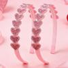 Sprankelende Hartvormige Strass Hoofdband Schattig Valentijnsdag Thema Haaraccessoire Voor Leuke Haardracht Perfect Cadeau Voor Vrouwen