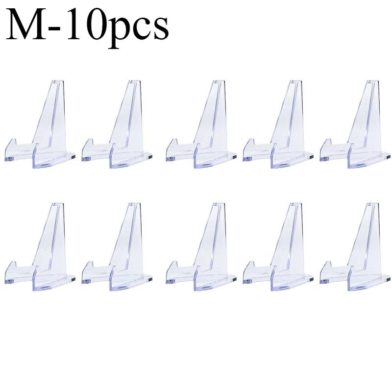 10pcs Acrylic Stands Coin Display Stand Holders Easel Commemorative Coin Mini Stand Badge Medals Display Stand Rack