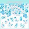 Themed Elephant Blue Confetti Baby Shower Party Desktop Decoration Throwing Prop