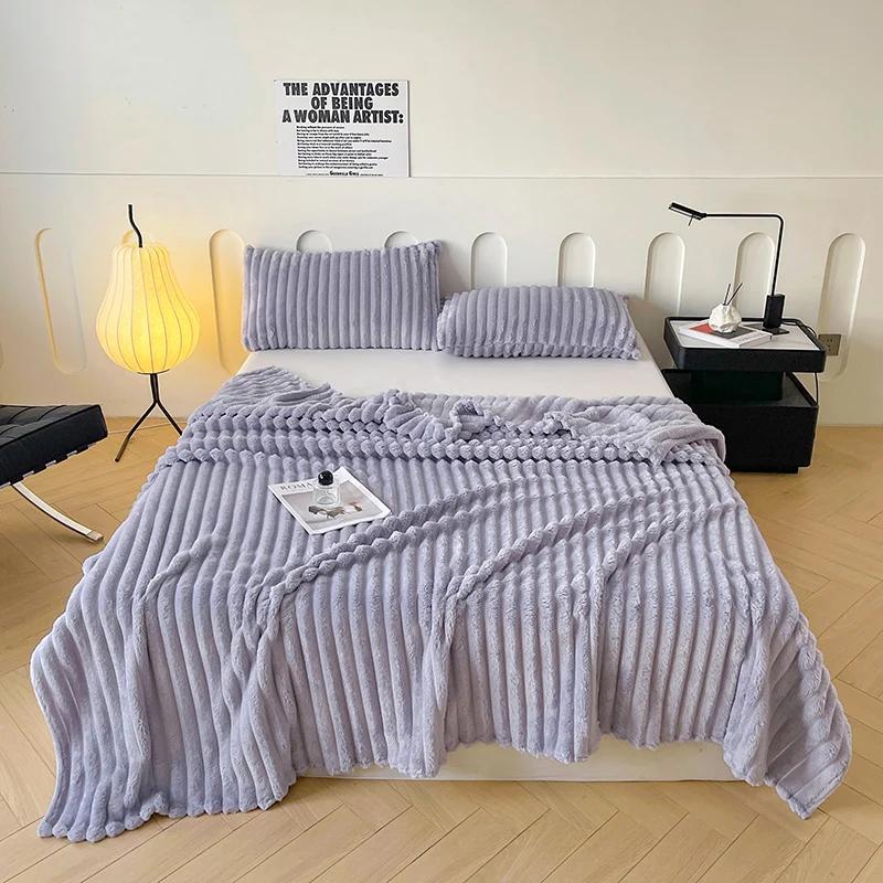 

1 шт. однотонное антистатическое одеяло, мягкое теплое одеяло для спальни, гостиной, дивана, походного одеяла 70x100cm (28x39in)
