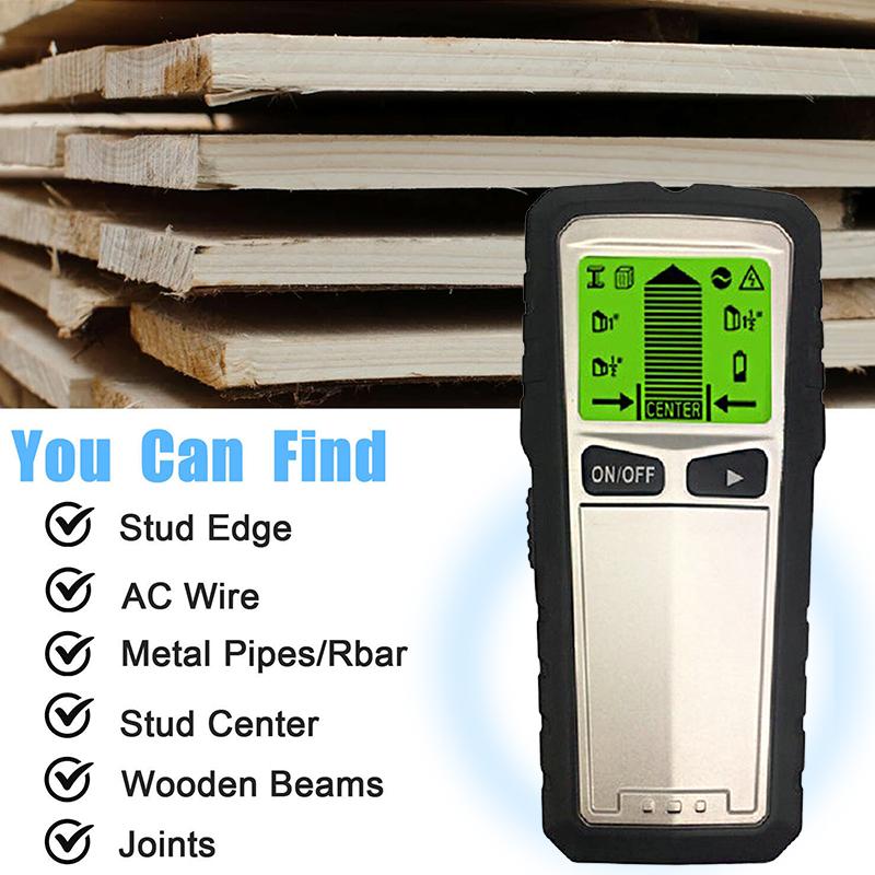 Detector electric 5 în 1 de perete de testare a metalelor Senzor Wire Stud Finder Cable Scanere