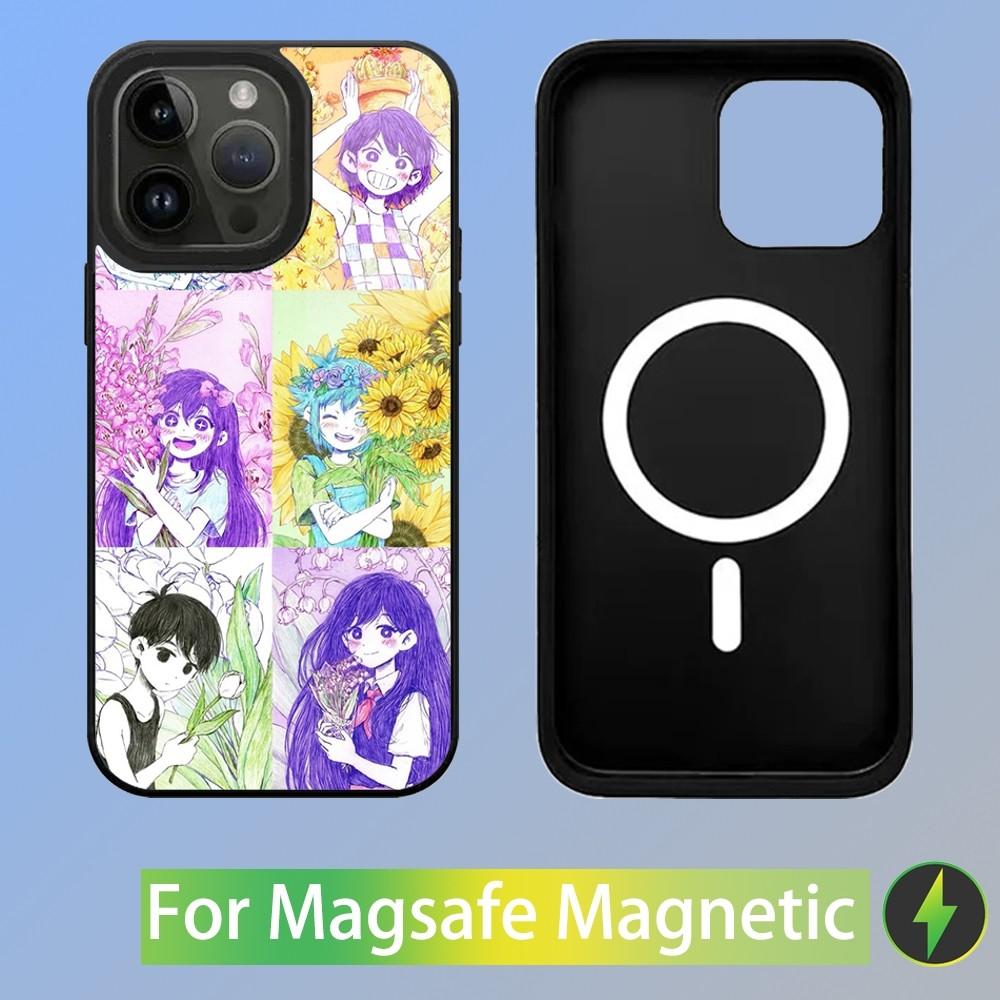 Omori Game Phone Case For iPhone 15,14,13,12,11,Plus,Pro,Max Mini Magsafe Magnetic Wireless Charging