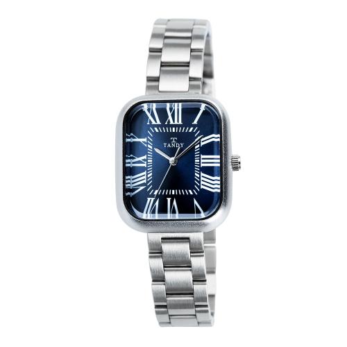 [TANDY] TANDY Classic Couple Metal Wristwatch Women Dark Blue T-3923 FREE
