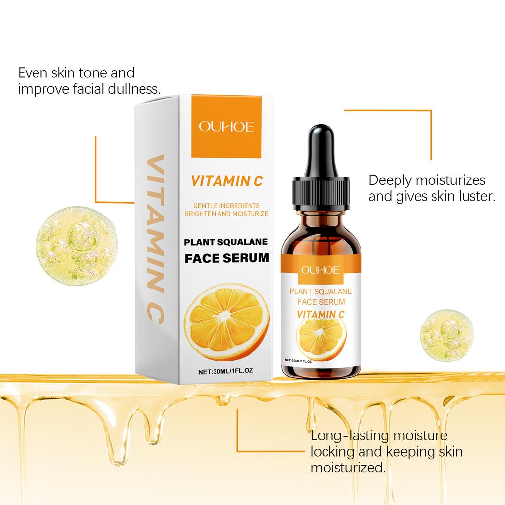 Vitamin C Facial Serum Firming Whitening Remove Wrinkles Fade Fine Lines Shrink Pore Repairing Hydrating Anti Aging Face Essence