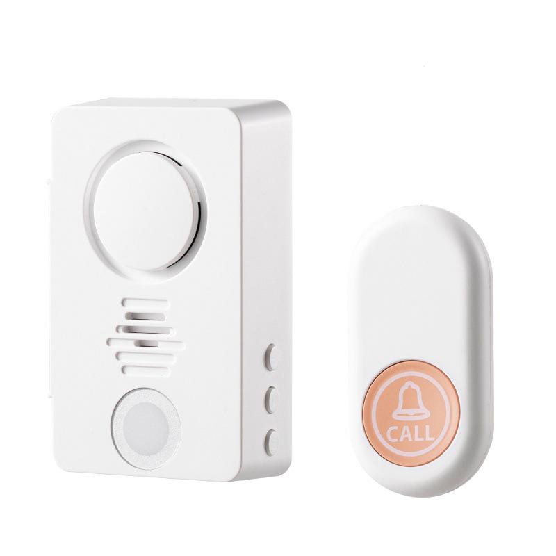 Wireless 433MHz Waterproof Doorbell: Easy One-Button Call, Bedside Bell, Long-Range, Ideal for Home and Elderly Use.