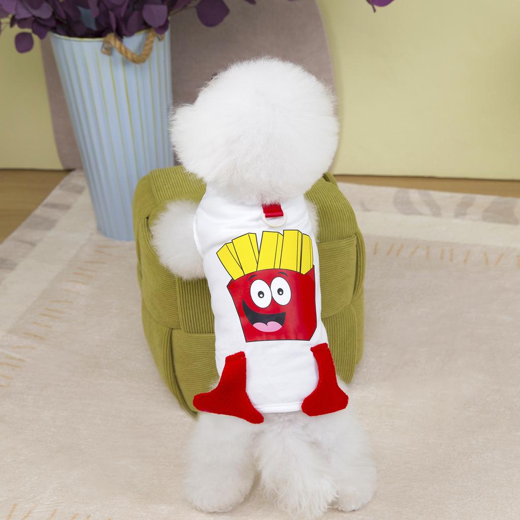 1PC New Designer Pet Dogs Clothes Breathable Spring Summer Vest for Pets Funny Fruit Printing Unisex Sleeveless Cat Clothing