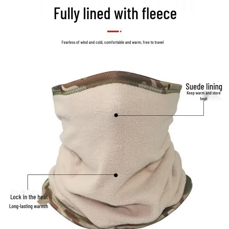 Winter Camouflage Fleece Cycling Balaclava