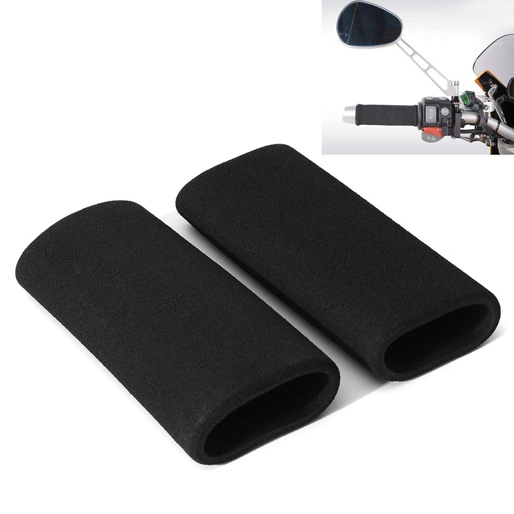 Honelife Pair Motorcycle Handlebar Grip Cover Anti-Vibration Anti-Slip Inner Diameter 31.7-36.8mm Motorcycle Accessories