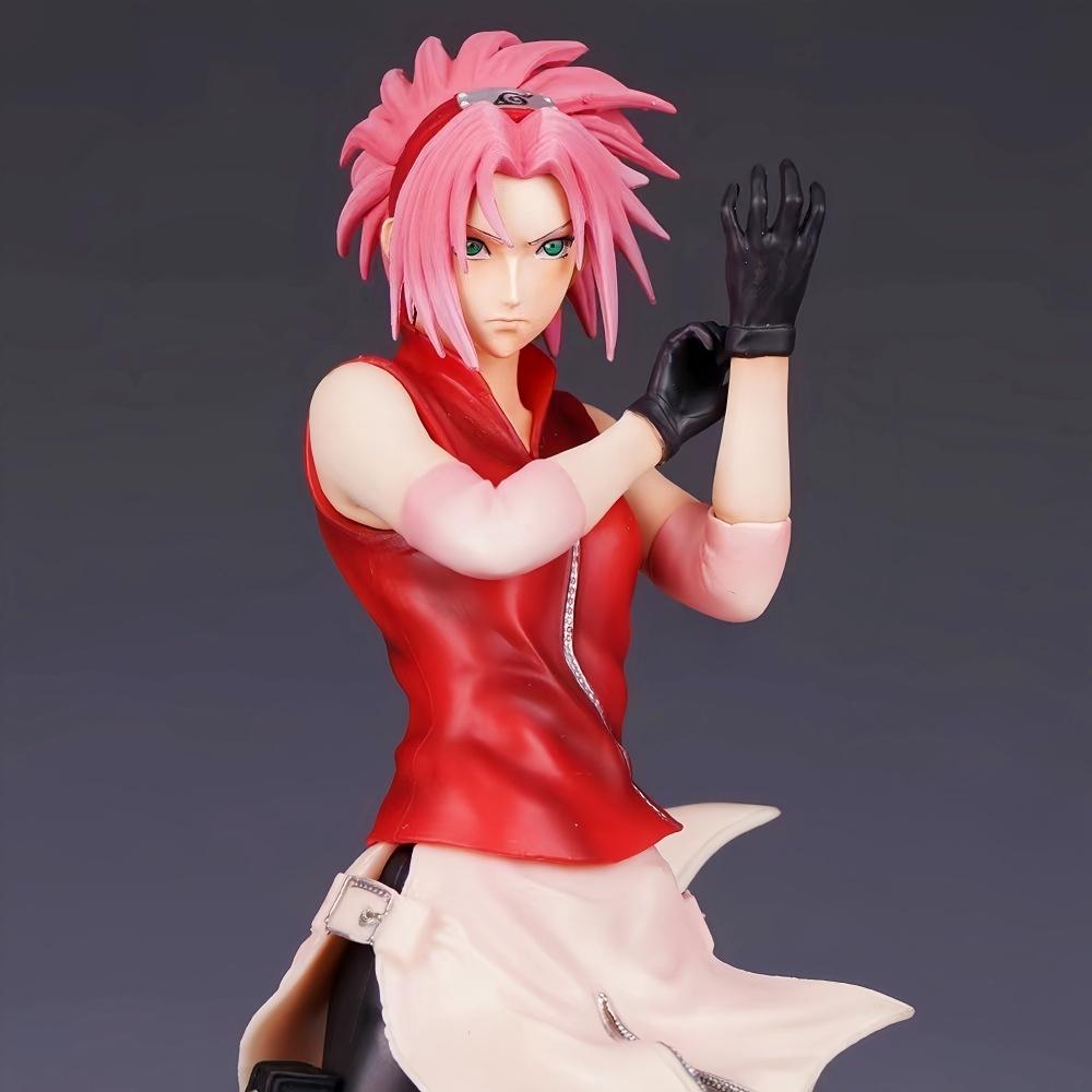 35cm/13.78in Anime NARUTO Figure Haruno Sakura Action Figures Pvc Statue Desktop Ornamen Set Figure Playthings Presents