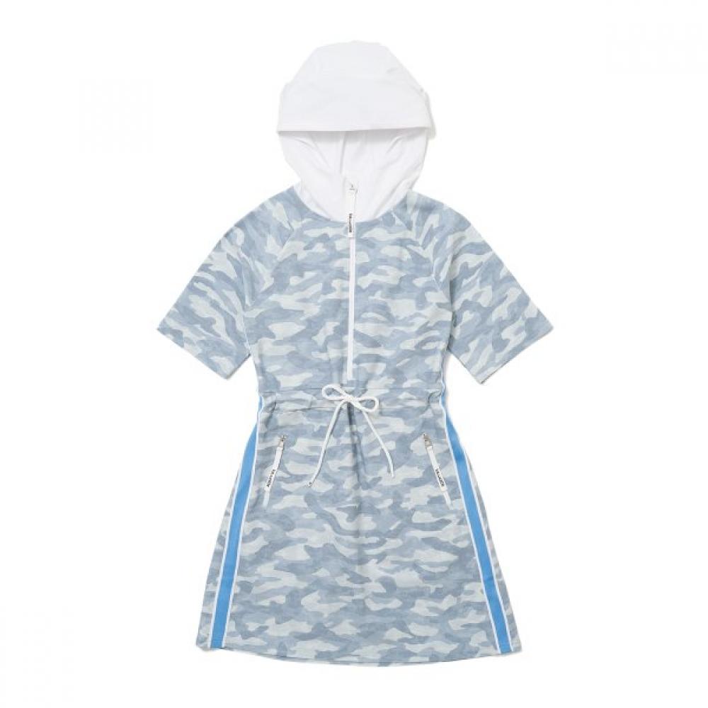 Blu Dot Camo Hoodie Short Sleeve Dress Sb