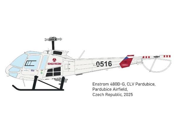Eduard Hybrid Edition Enstrom 480 Helicopter Plastic Model Kit EDU972012 1/72