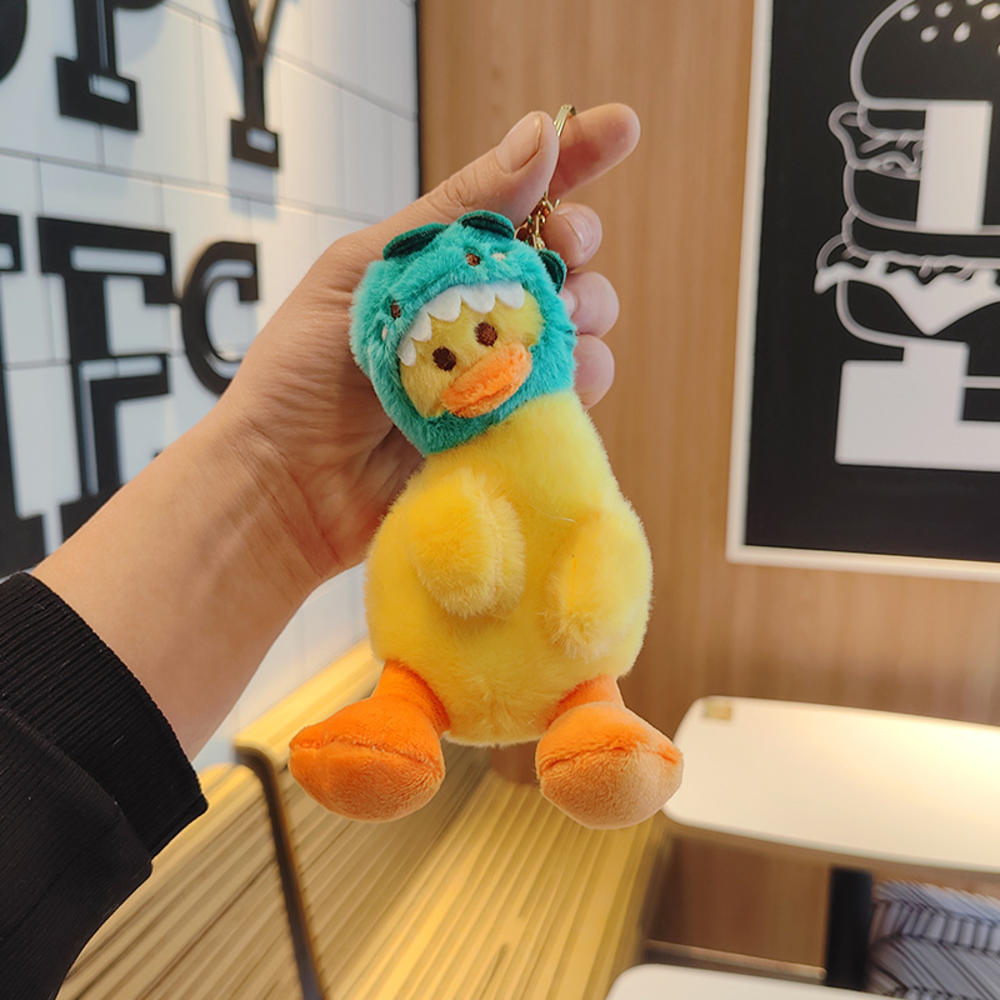 Multicolor Sheep Keychain Ring Plush Alpaca Dolls Key Chain Charm Cute Ring On Bag Car Key Pendant Women Jewelry Accessories