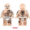 Classic Trendy Tattoo Pattern Building Blocks Minifigure Toy Set