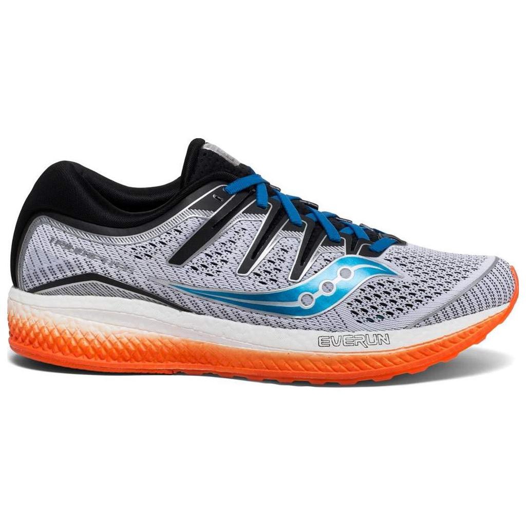 Saucony Triumph Iso 5 Comfortable Non-Slip Lightweight Low-Top Running Shoes Men sneaker White Black Orange S20462-3
