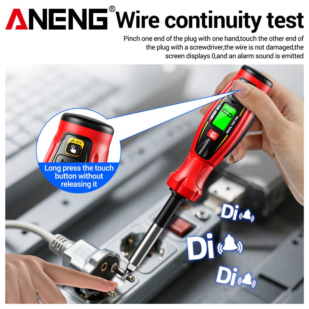 2026 ANENG B21 Voltage Tester Pen Non Contact AC 30V -1000V Voltage Rechargeable NCV Wire Detector Breakpoint Lookup Electrician Tools Digital Display
