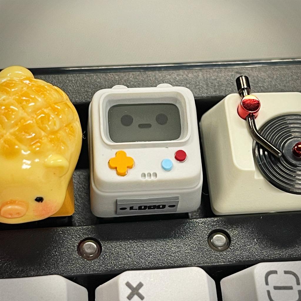 Original Retro Game Console Translucent Keycaps Arcade Mechanical Keyboard Accessory Kawaii ESC Replacement Keycap Single Resin