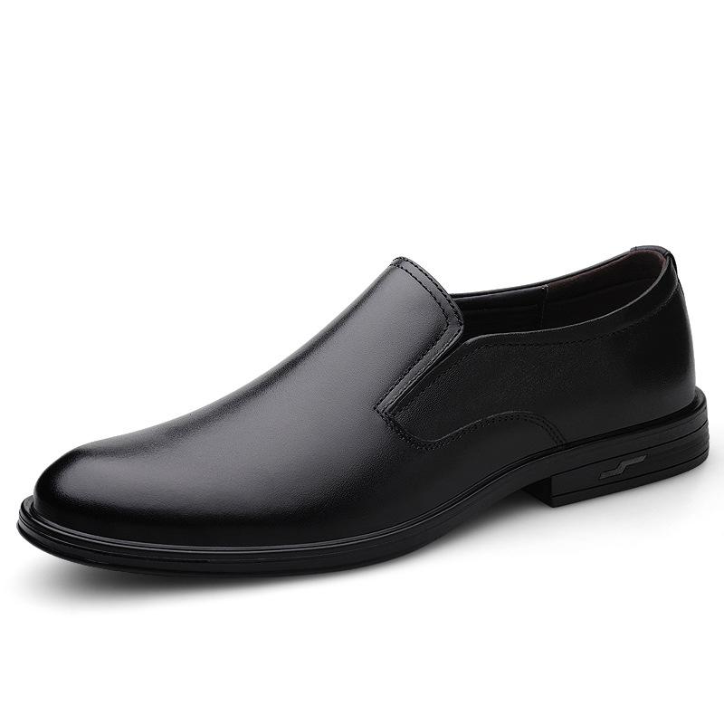 Autumn new casual leather shoes breathable British style soft-soled lazy driving shoes 37