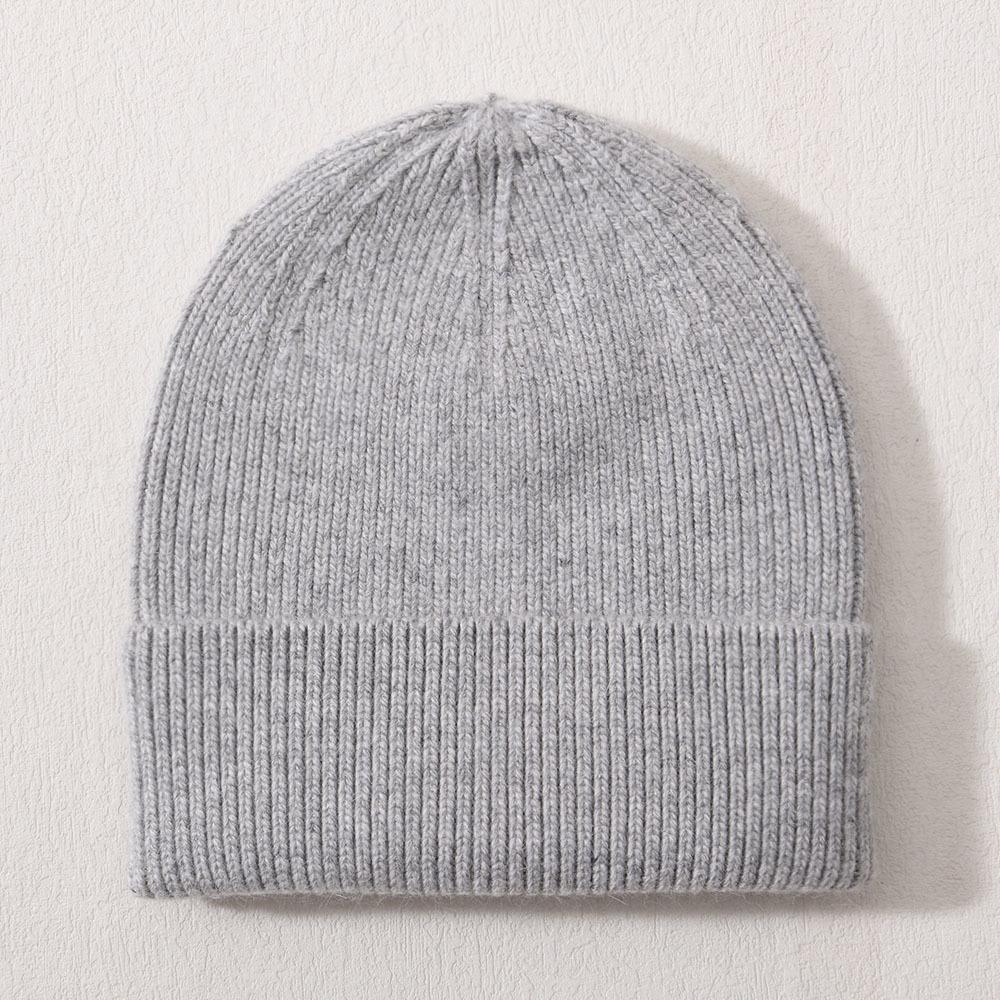 Large children's hat rabbit velvet classic striped knitted hat autumn and winter soft cute outdoor wool hat to keep warm