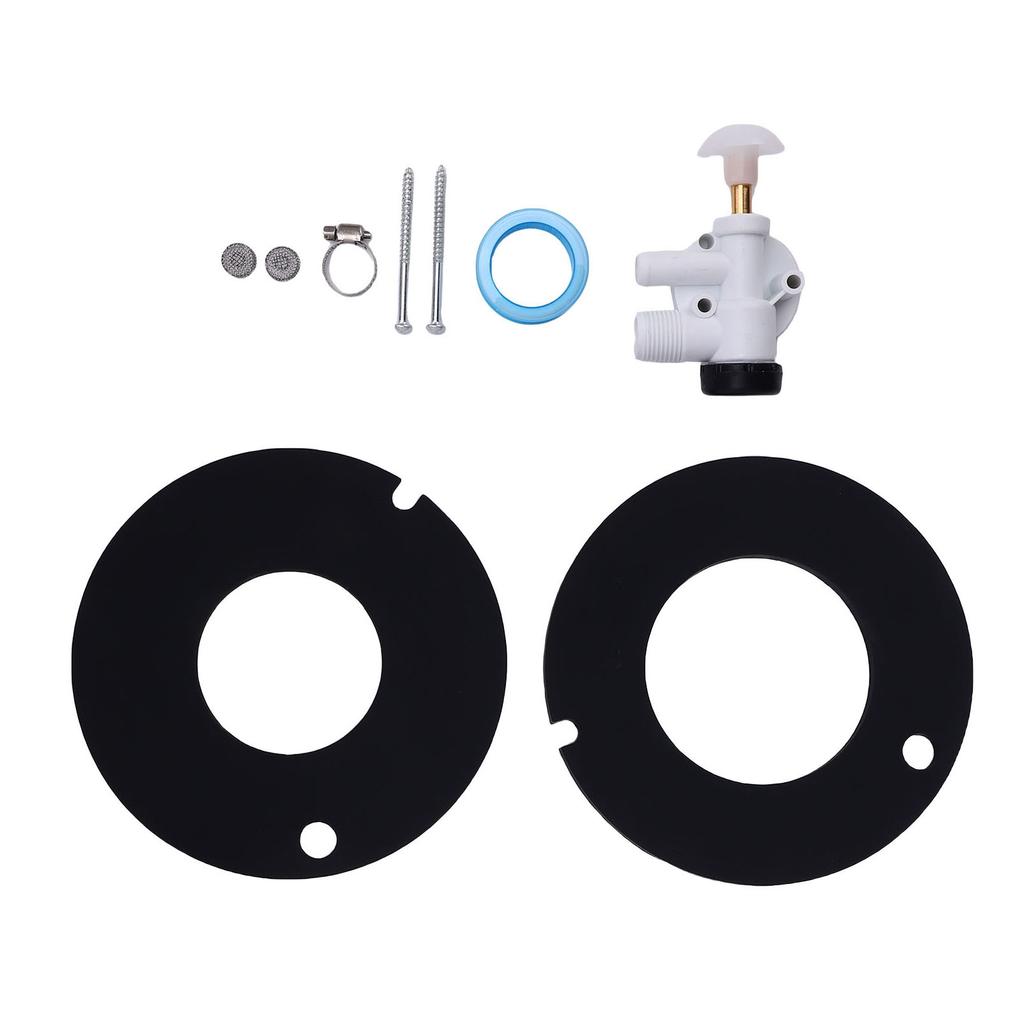 RV Water Valve Kit Toilet Water Valve Assembly 385314349 Toilets Flush Valve Replacement For Sealand Pedal Flush Toilets