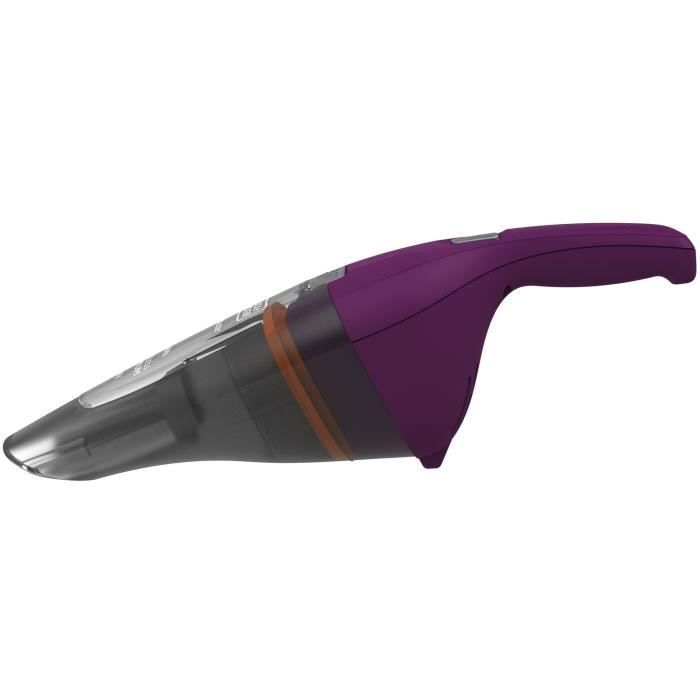 Aspirateur à main sans fil - BLACK & DECKER - NVC115W-QW - 8 AW - 3,6 V 1,5 Ah - Bordeaux