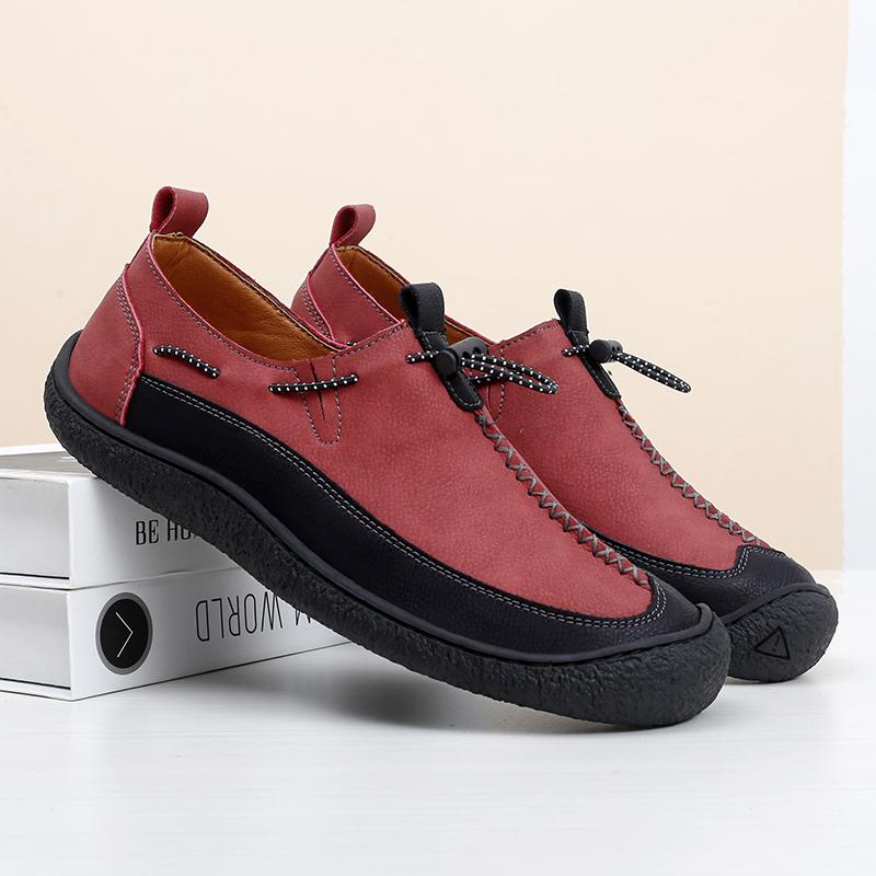 Fashion Hand Sewn Fashionable Versatile Outdoor Leisure Driving Shoes for Spring New Men's Comfortable and Non Slip Casual Sports Shoes