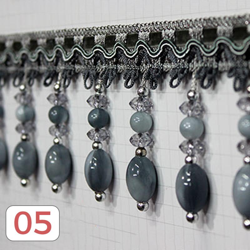 1M Crystal Pendant Beaded Lace Trim Tassel Fringe DIY Stage Home Curtain Decor Accessories Upholstery Party Hanging Ring Cords