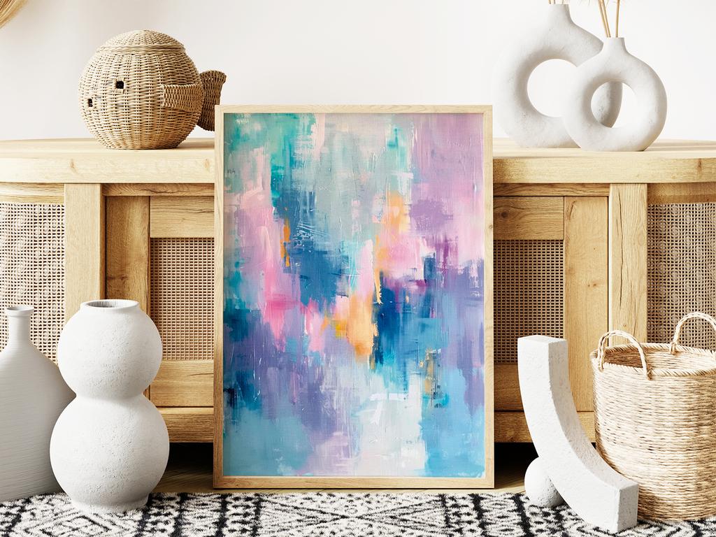 Plakat abstrakcja malarska