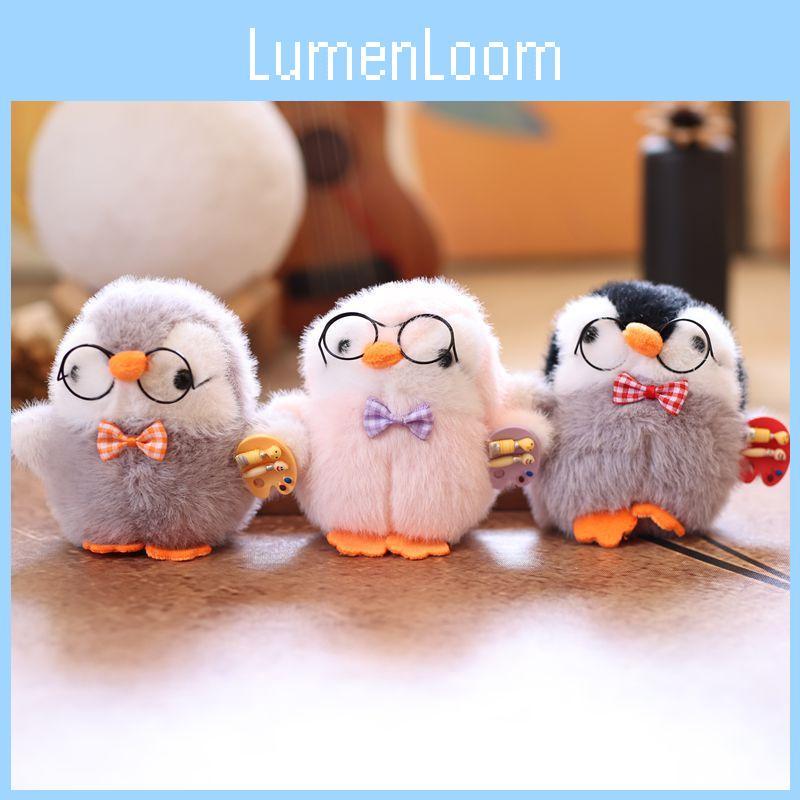 Cute Cartoon Penguin Pendant Plush Keychain Material Bag Charm Doll Accessories