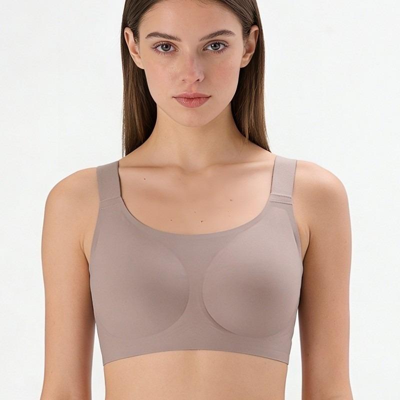 Plus Size Women Seamless Soft Support Full Cup Large Bust Daily Bra