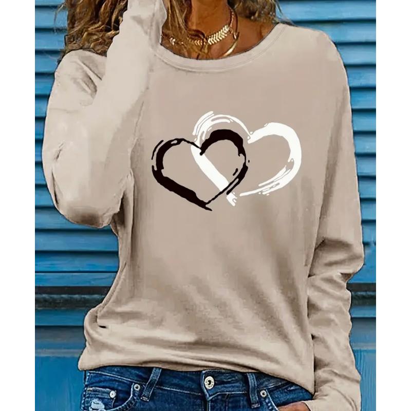 2025 Autumn & Winter Women's New Casual Crew Neck Long Sleeve Top 3D Christmas Pattern