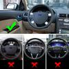 Car Steering Wheel Trim Cover Sticker for Ford Mondeo 2004 2005 2006 Steering Wheel Molding Car Styling Accessories